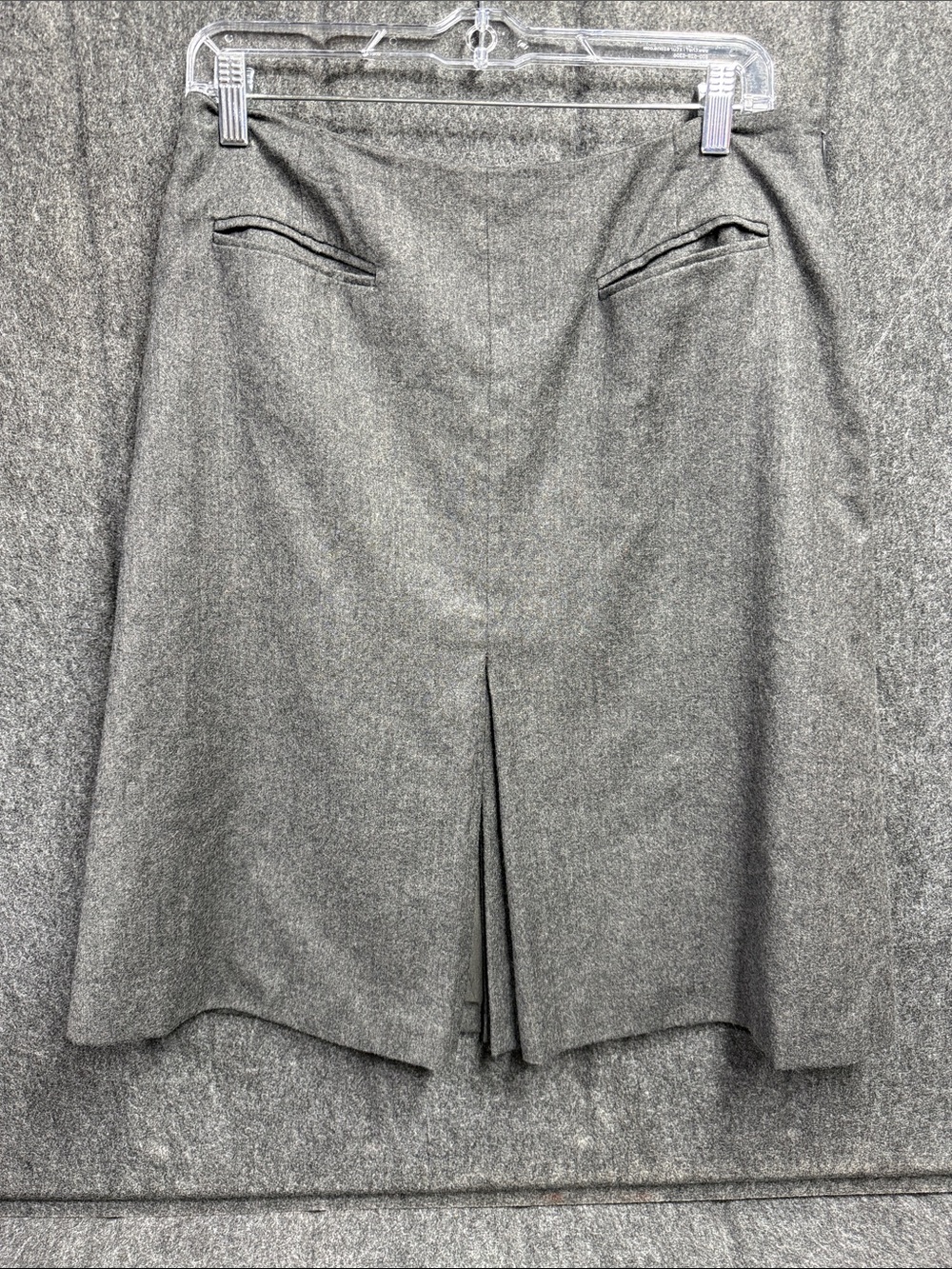 Talbots Gray Petite Skirt with Front Pleat